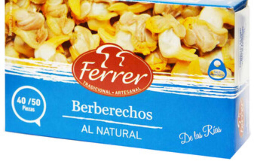 Berberechos al Natural De Las Rías Gallegas 120gr Frutas Pablos